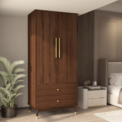 FUFU&GAGA Brown Armoire | Lowe's