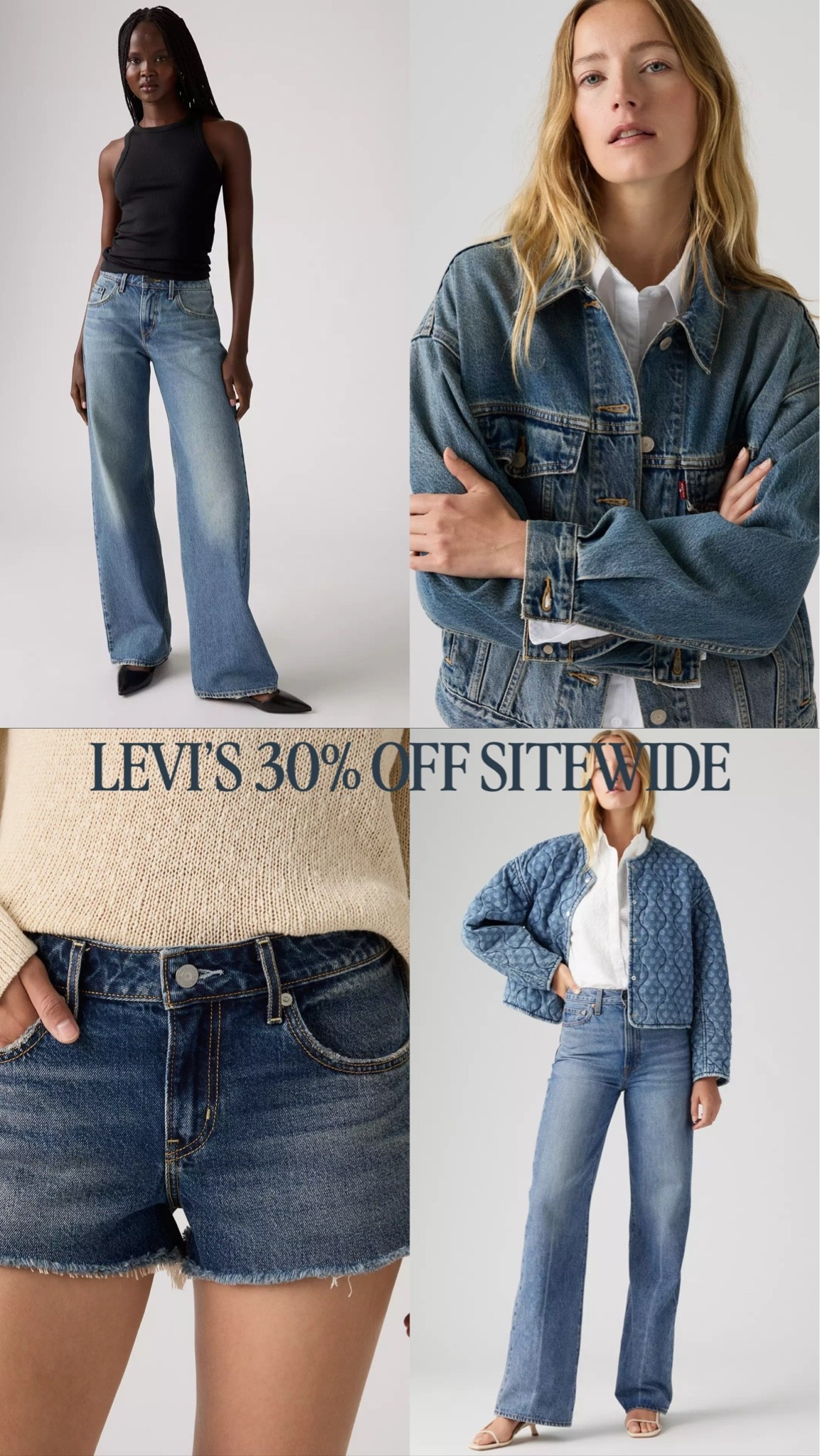 Don’t miss this awesome chance to stock up on Levi’s at 30% off!

#LTKootd #LTKSaleAlert