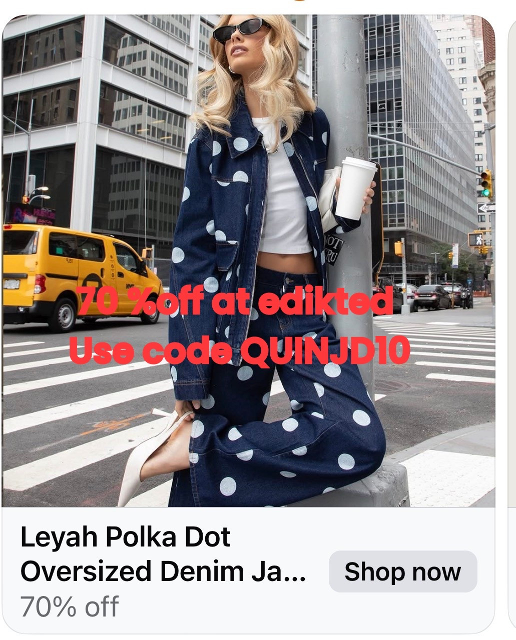 Cutest set and it’s 70%off 
Use code QUINJD10 on the Edikted site 
#edikted #polkadots #matchingset 

#LTKFindsUnder100 #LTKdayinmylife #LTKBeauty