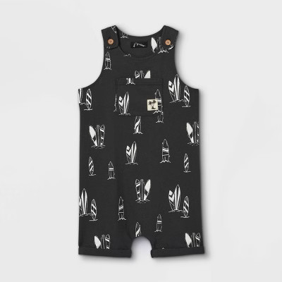 Toddler Boys' Surfboard Romper - art class™ Black | Target