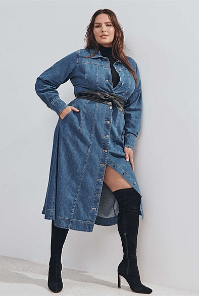 Denim Maxi Dress | Witchery (AU)