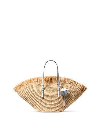 Michael Kors Isa Small Fan Crochet Straw Tote | Bloomingdale's Handbags | Bloomingdale's (US)