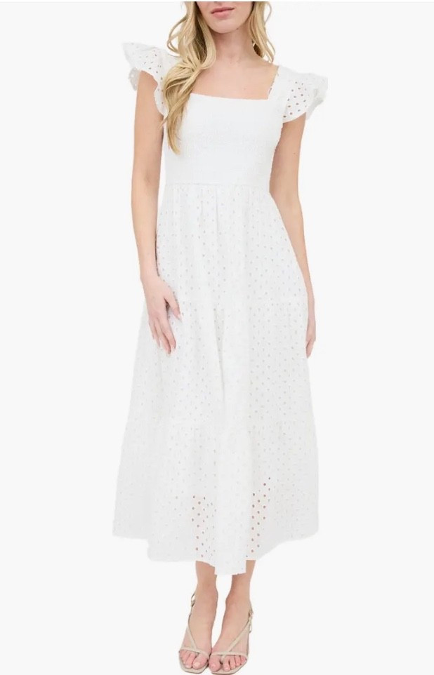 Date Night Outfit - ON SALE, reg $99, eyelet maxi dress; also comes in black 

 
#eyeletdress #salefinds #nordstromrack #maxidress #summeroutfit #dress #summerdress
#whitedress #july4th #fourthofjuly 

#LTKU #LTKSeasonal #LTKStyleTip #LTKSaleAlert #LTKFindsUnder50 #LTKOver40