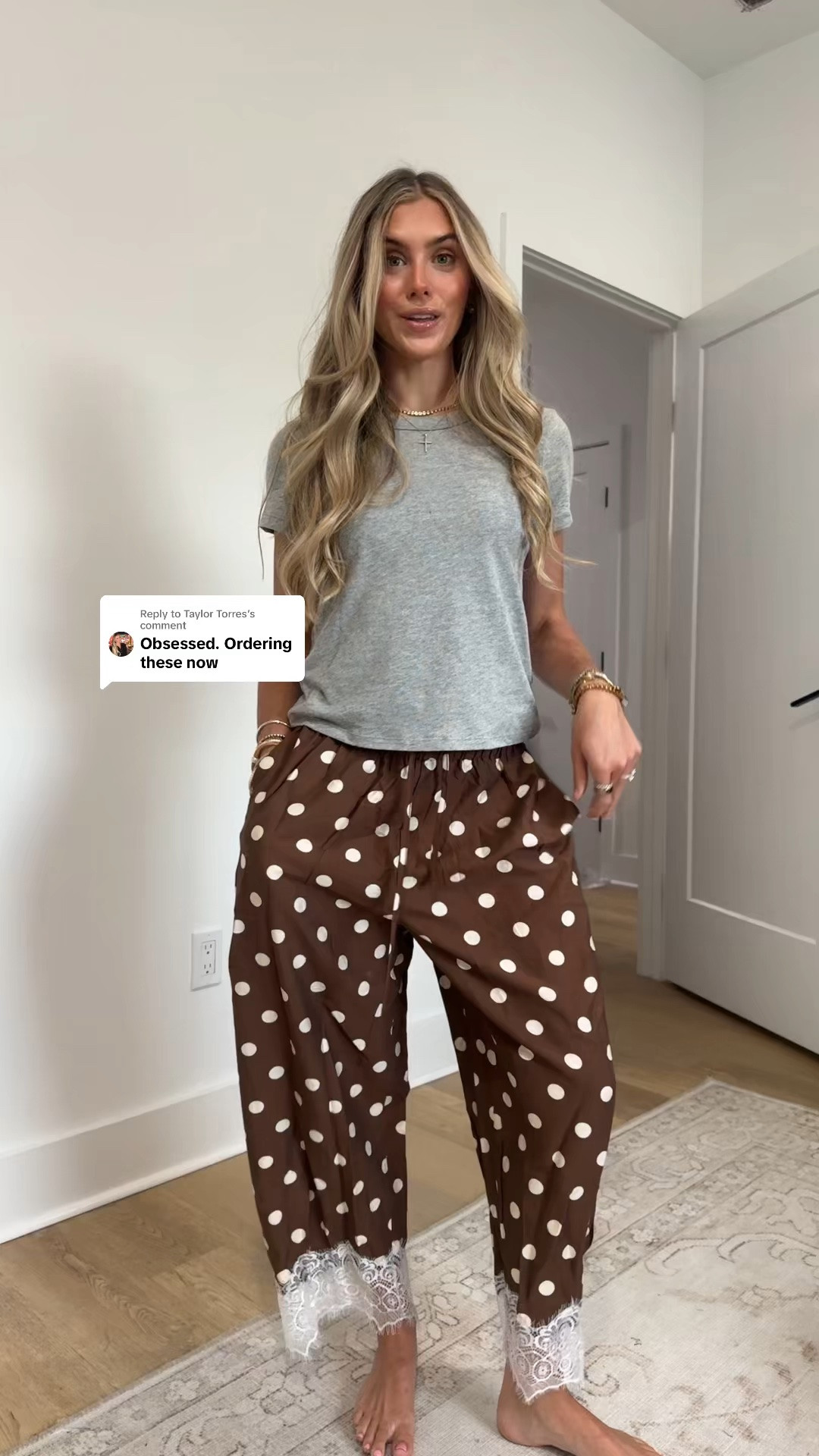 Amazon size xs Athlisan Womens Polka Dot Wide Leg Palazzo Pants High Waisted Summer Lace Trim Cropped Baggy Trousers with Pockets

#LTKootd #LTKSaleAlert #LTKdayinmylife