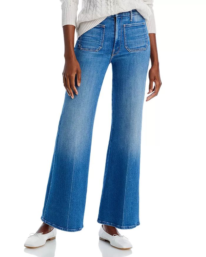 The Patch Pocket High Rise Flare Roller Jeans in Eager Beaver | Bloomingdale's (US)