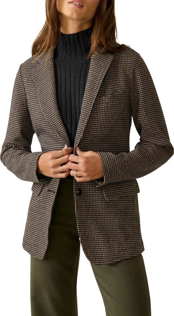 Inlet Houndstooth Knit Tweed Blazer | Nordstrom