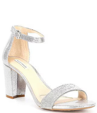 Alex Marie HalmarTwo Rhinestone Strap Block Heel Sandals | Dillard's | Dillard's