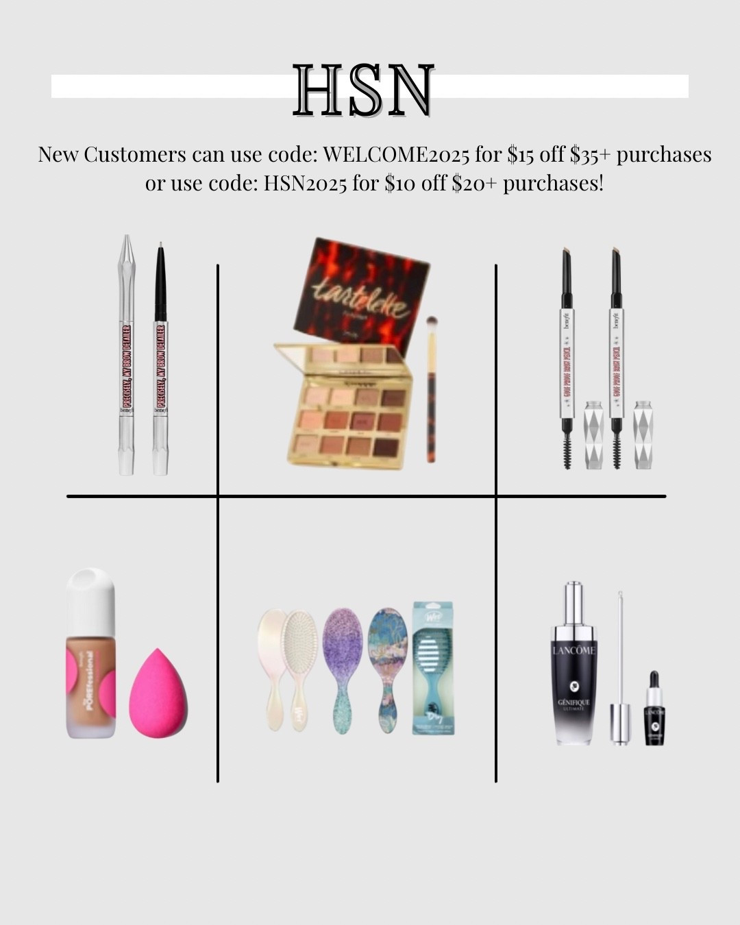 So many amazing makeup finds on HSN right now! New customers can use code: WELCOME2025 for $15 off $35 plus purchases or use code: HSN2025 for $10 off $20 plus purchases! Tap below to shop! #HSNInfluencer, #ad, #LoveHSN @HSN

#LTKBeauty #LTKSaleAlert