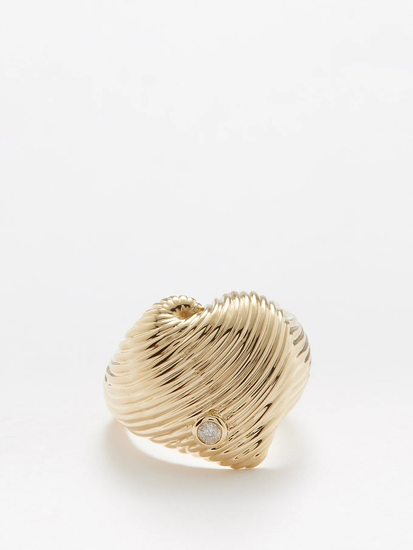 Heart diamond & 9kt gold ring | Yvonne Léon | Matches (US)