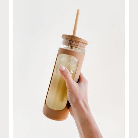 Glass Water Bottle | Bamboo Waterbottle with Lid and Straw

#LTKhome #LTKfindsunder50 #LTKtravel