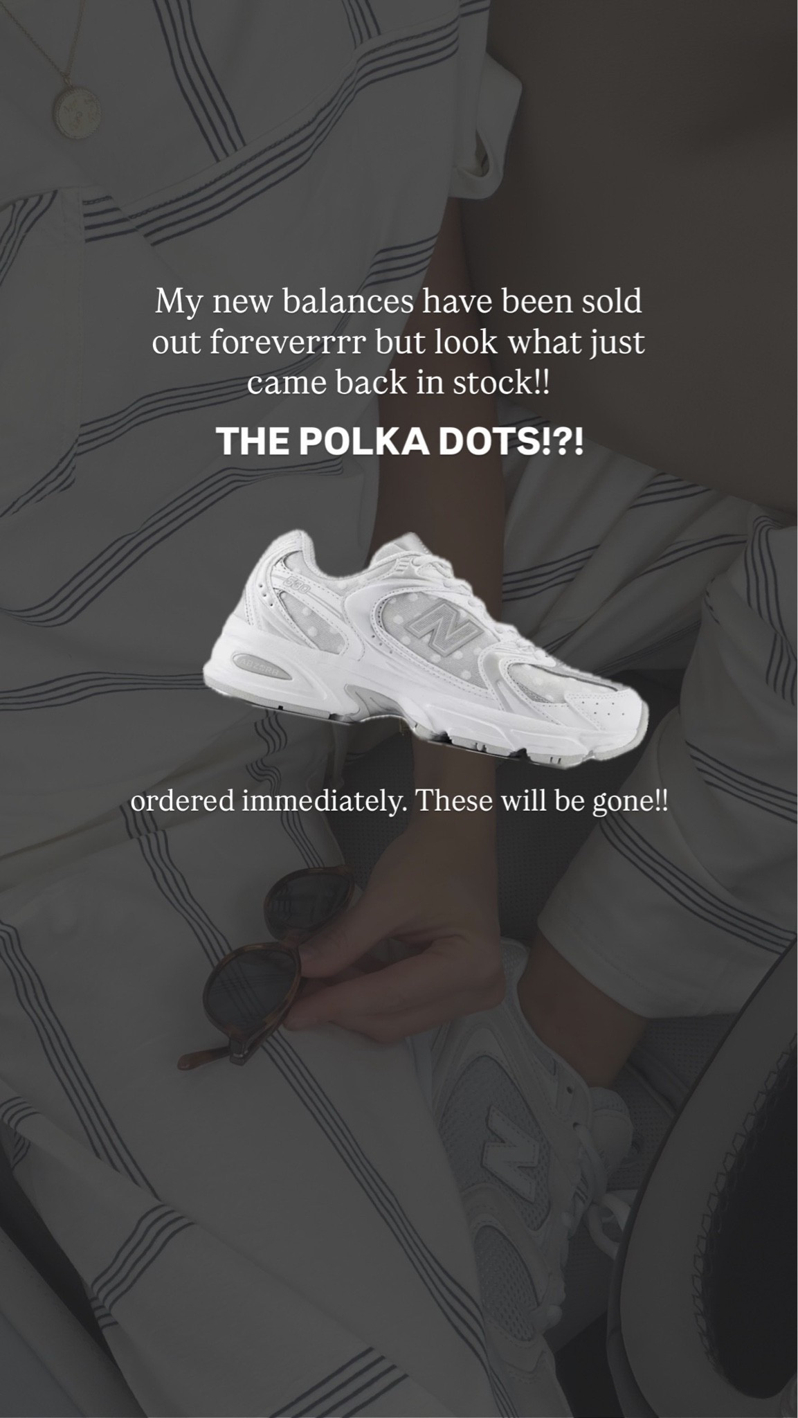 Polka dot new balance back in stock!!!!