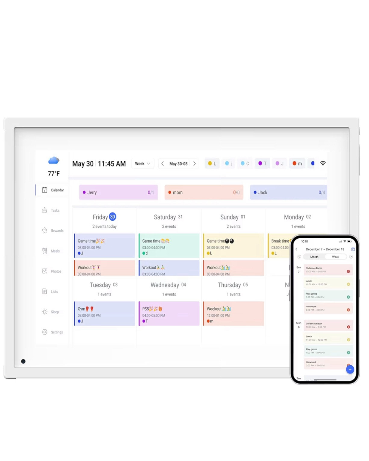 An affordable digital calendar!!! I’ve been eyeing name brand digital calendars to help with the mental load of a busy household, and I’ve found a budget friendly version for only $87!!  This 16” digital calendar displays daily/monthly schedules, meal planning, and even chore charts.  You can also upload family photos to display on repeat!  Such a great value and amazing reviews!!  #mentalload #digitalcalendar #organization #organizationsolutions #busymoms

#LTKdayinmylife #LTKHome #LTKmomlife
