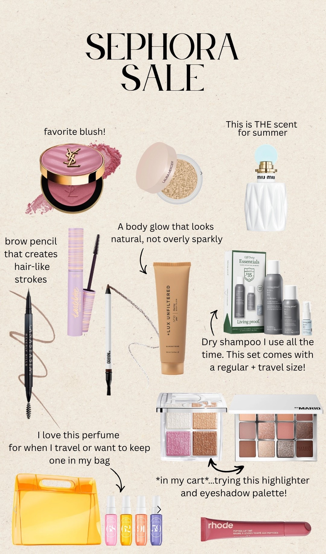 Sephora sale. 🏷️🛍️ What I would recommend and what is in my cart! 

