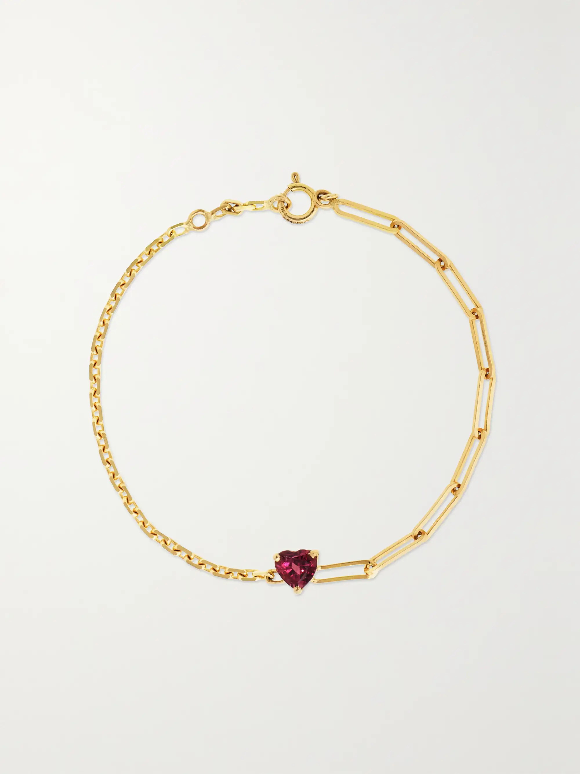 18-karat gold rhodolite bracelet | NET-A-PORTER (US)