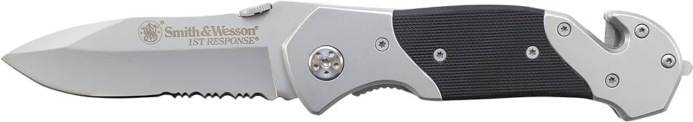 Smith & Wesson 8in High Carbon S.S. Folding Knife with 3.3in Drop Point Blade and S.S. with G-10 ... | Amazon (US)