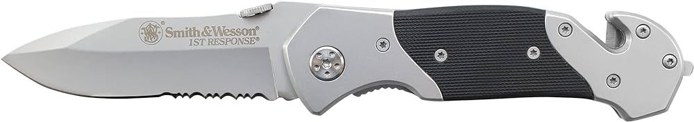 Smith & Wesson 8in High Carbon S.S. Folding Knife with 3.3in Drop Point Blade and S.S. with G-10 ... | Amazon (US)