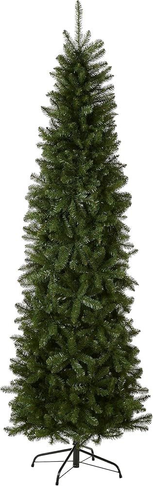 National Tree Company Artificial Slim Christmas Tree, Green, Kingswood Fir, Includes Stand, 7.5 F... | Amazon (US)