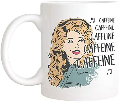 HappyGaoMug - D.o.l.l.y P.a.r.t.o.n Caffeine Jolene Mug,11oz Ceramic Coffee Mug/Tea Cup | Amazon (US)