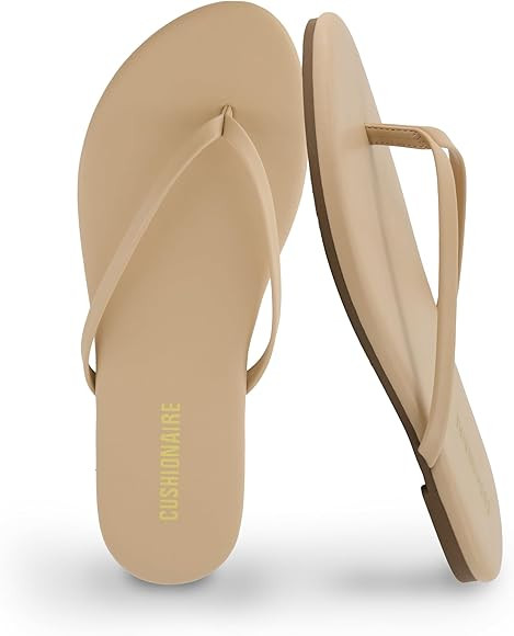 CUSHIONAIRE Cruise Women’s Minimalist Flip Flops – Ultra-Lightweight Summer Sandals with Non-... | Amazon (US)