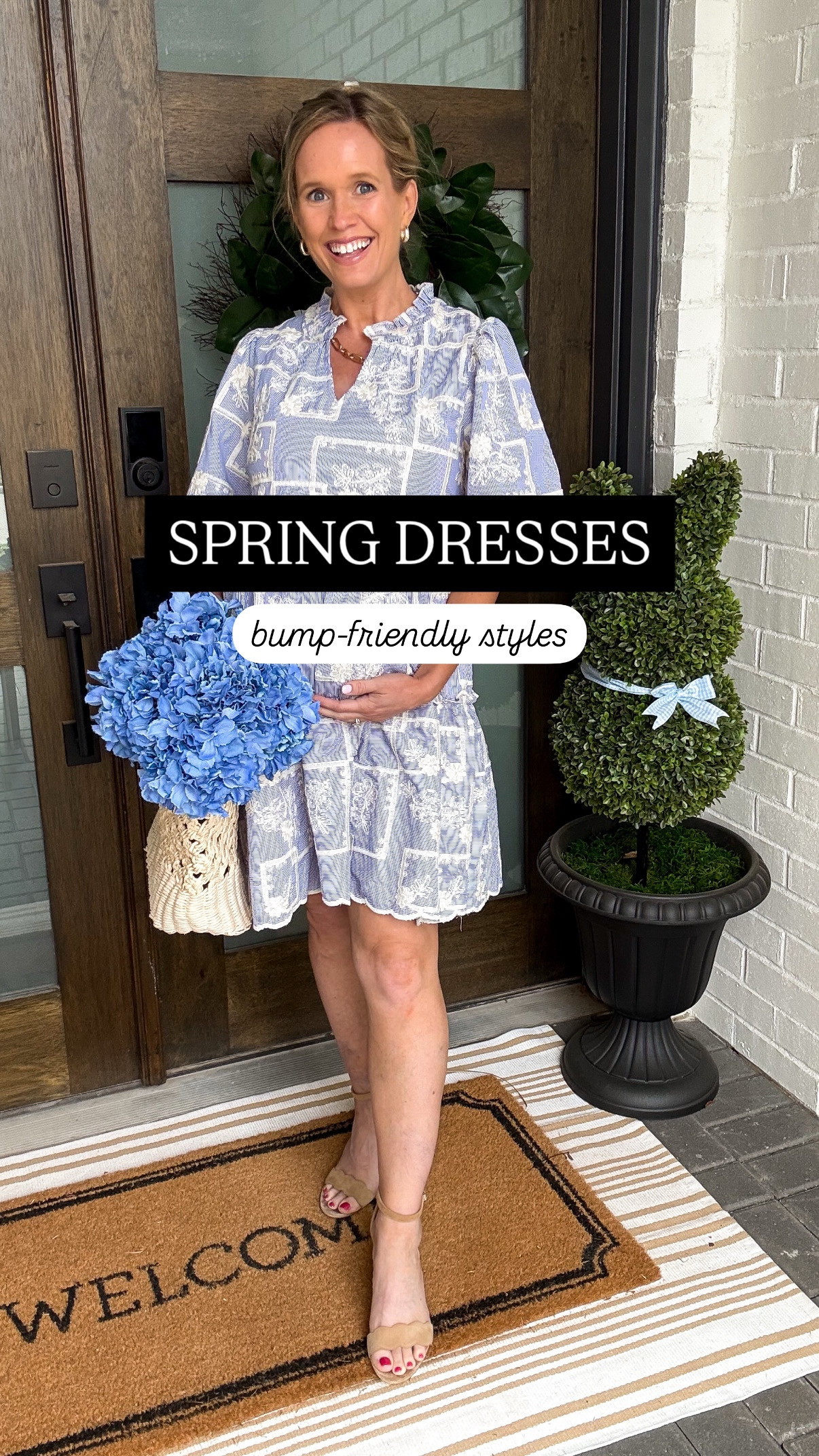 15% off discount code for blue/white embroidered dress: JOYFULLYSO 

Spring dresses
Easter styles
Spring maternity dress
Bump friendly styles 

#LTKSeasonal #LTKBump #LTKFindsUnder100