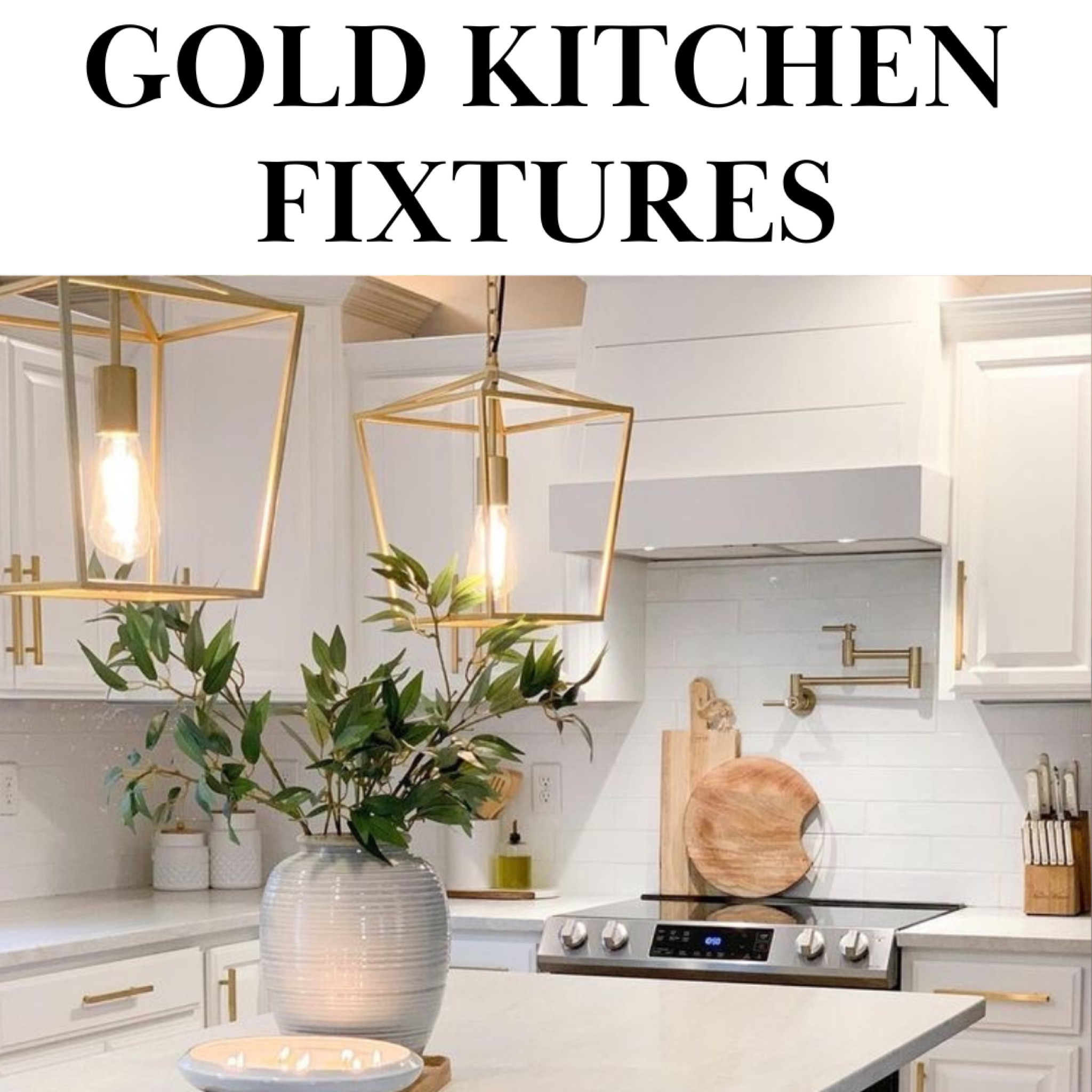 More matte gold fixtures to dress up your kitchen  

#LTKhome