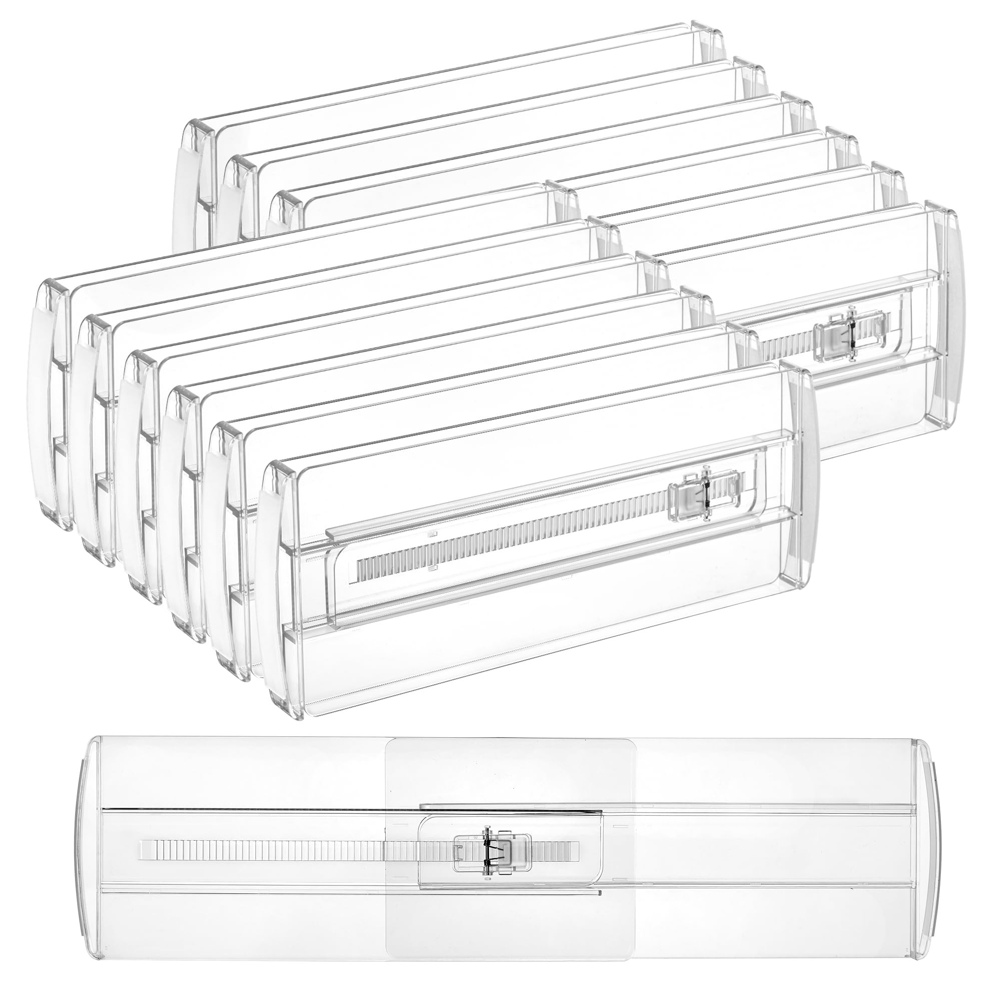 Vtopmart 12 Pack Drawer Dividers for Clothes, Adjustable 4" High Expandable from 10.6"-17" Dresse... | Amazon (US)