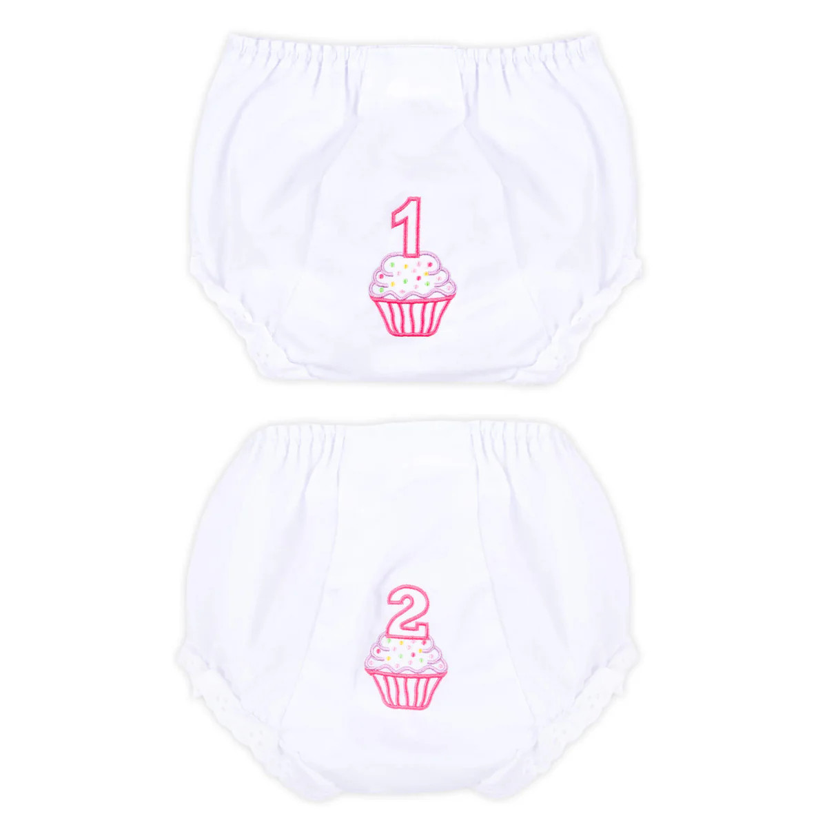 Birthday Cupcake White Bloomer | Classic Whimsy