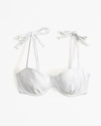 Women's Curve Love Tie-Strap Underwire Bikini Top | Women's Swimwear | Abercrombie.com | Abercrombie & Fitch (US)