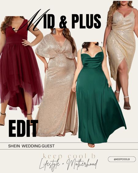 Midsize and Plus size formal wedding guest dresses from Shein

#LTKcurves #LTKwedding #LTKunder100