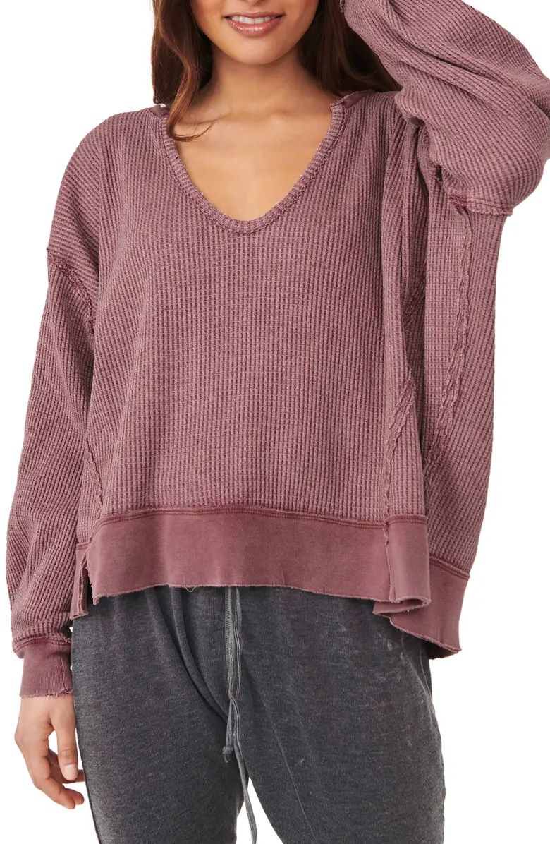 Women's We the Free Buttercup Oversize Thermal Top | Nordstrom