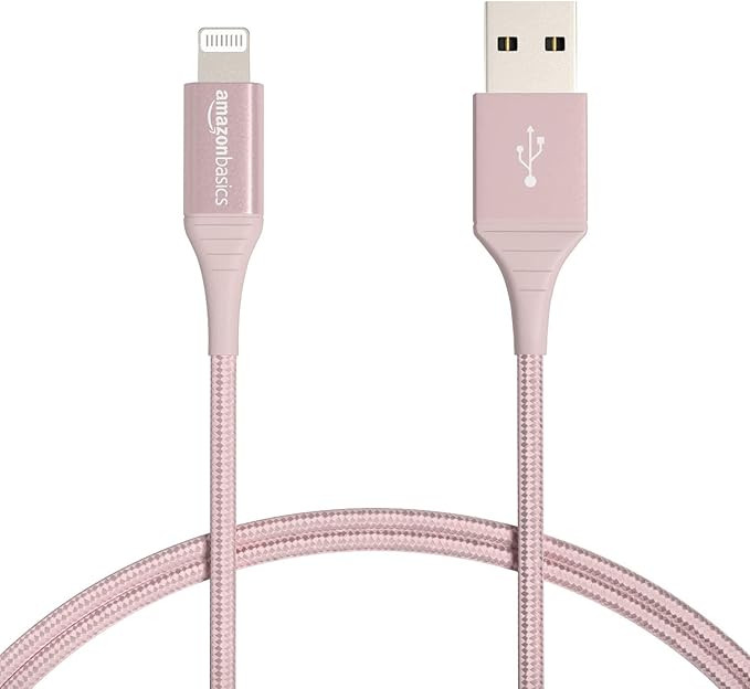 Amazon Basics iPhone Charger Cable, Nylon USB-A to Lightning, MFi Certified, for Apple iPhone 14 ... | Amazon (US)