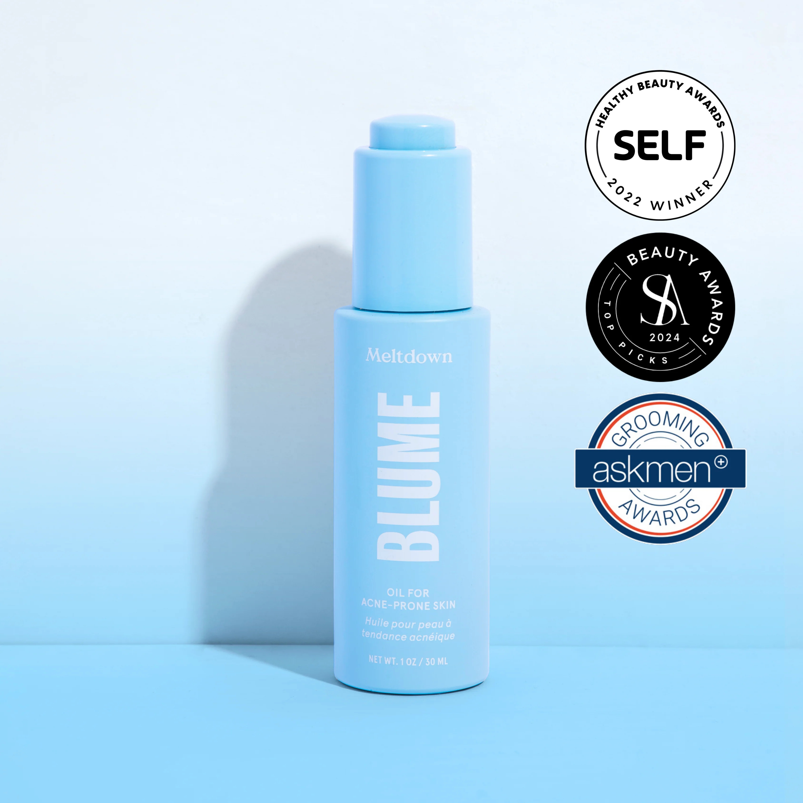 Blume Meltdown Acne Oil Treatment | Natural Spot Treatment For Acne-Prone Skin | Blume