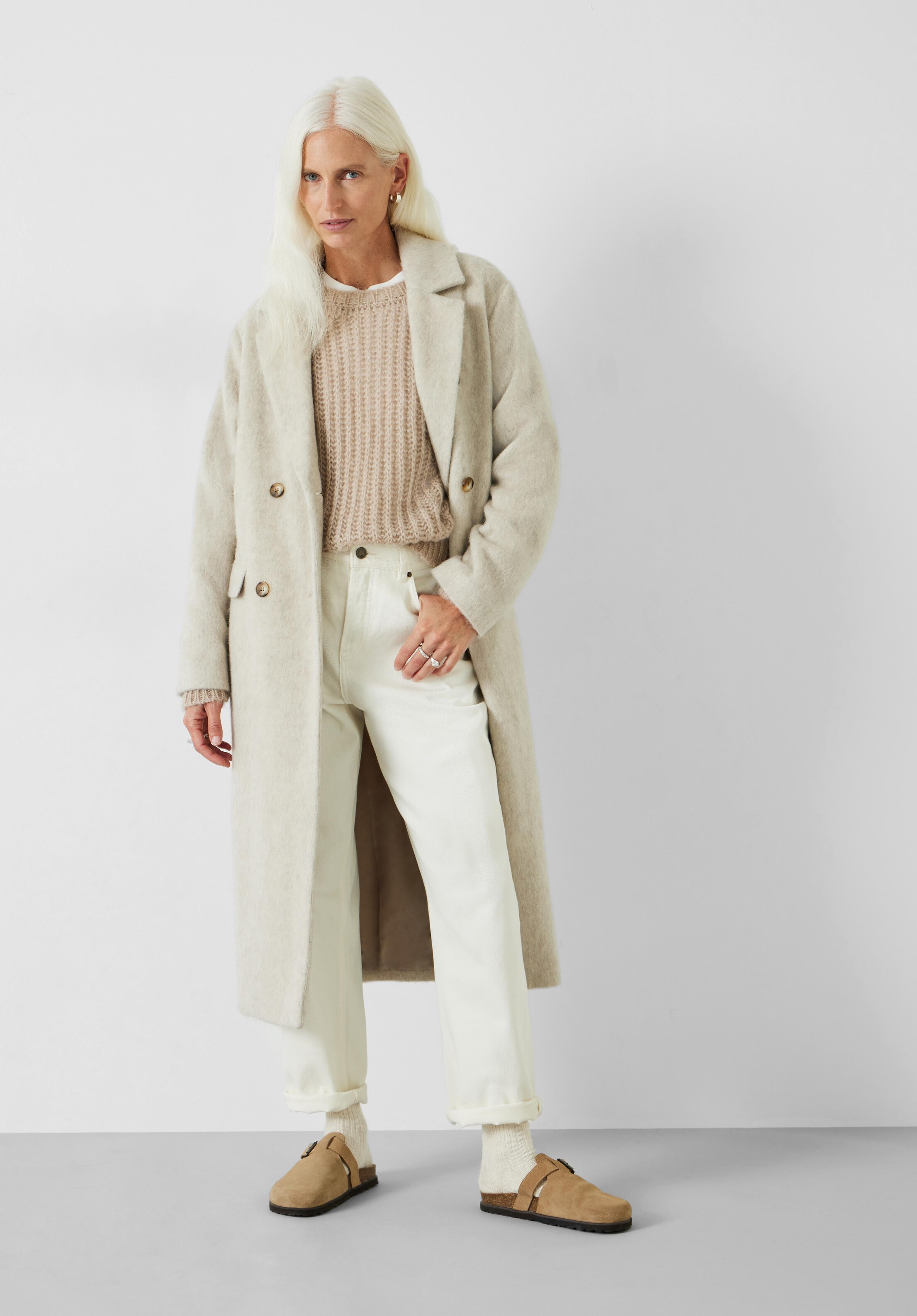 Scout Double Breasted Wool Coat | Hush UK