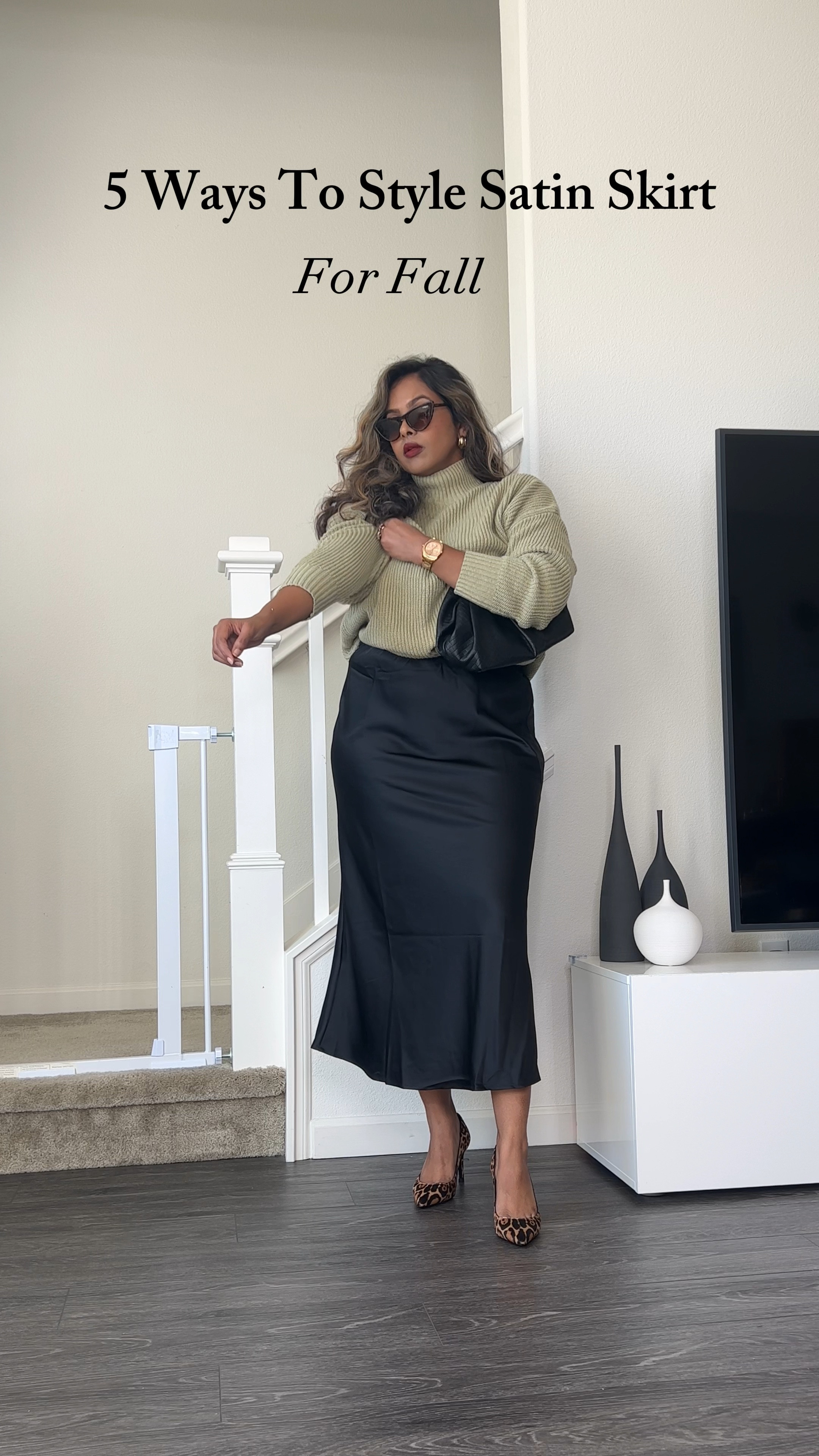 5 Ways To Style Satin Skirt for Fall. 
Fall Outfits, Satin Skirt, Sweater Outfits.

#LTKstyletip #LTKworkwear #LTKmidsize