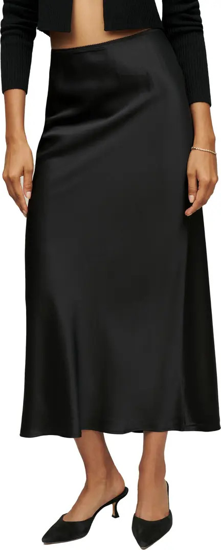 Reformation Layla A-Line Silk Skirt | Nordstrom | Nordstrom