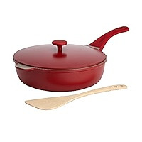 Goodful All-In-One Nonstick Pan and Lid with Beechwood Turner, Replaces Multiple Pots and Pans, H... | Amazon (US)
