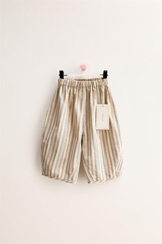 ZARA TIMELESS - STRIPED BALLOON PANTS | Zara US