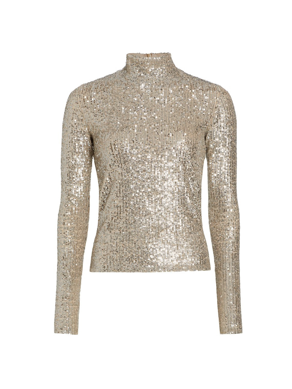 Women's Tivia Sequin Turtleneck - Champagne - Size Medium | Saks Fifth Avenue