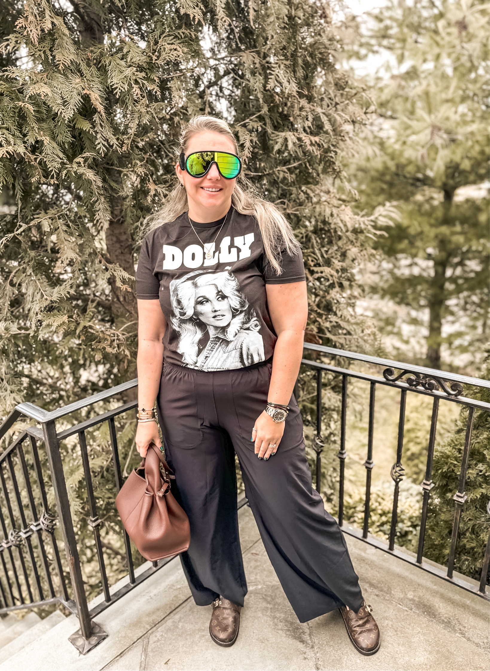 Large in the Tshirt. Pants run true to size ❤️

#LTKstyletip #LTKitbag #LTKover40