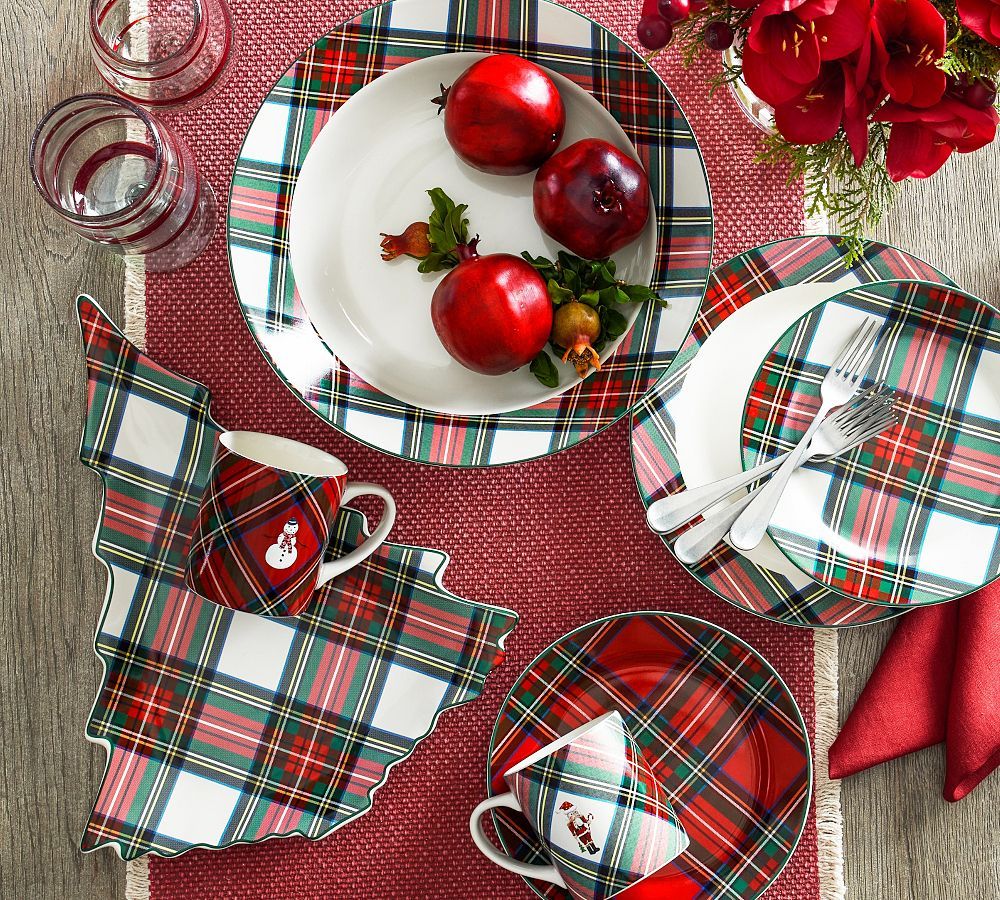 Stewart Plaid Dinnerware Collection | Pottery Barn (US)