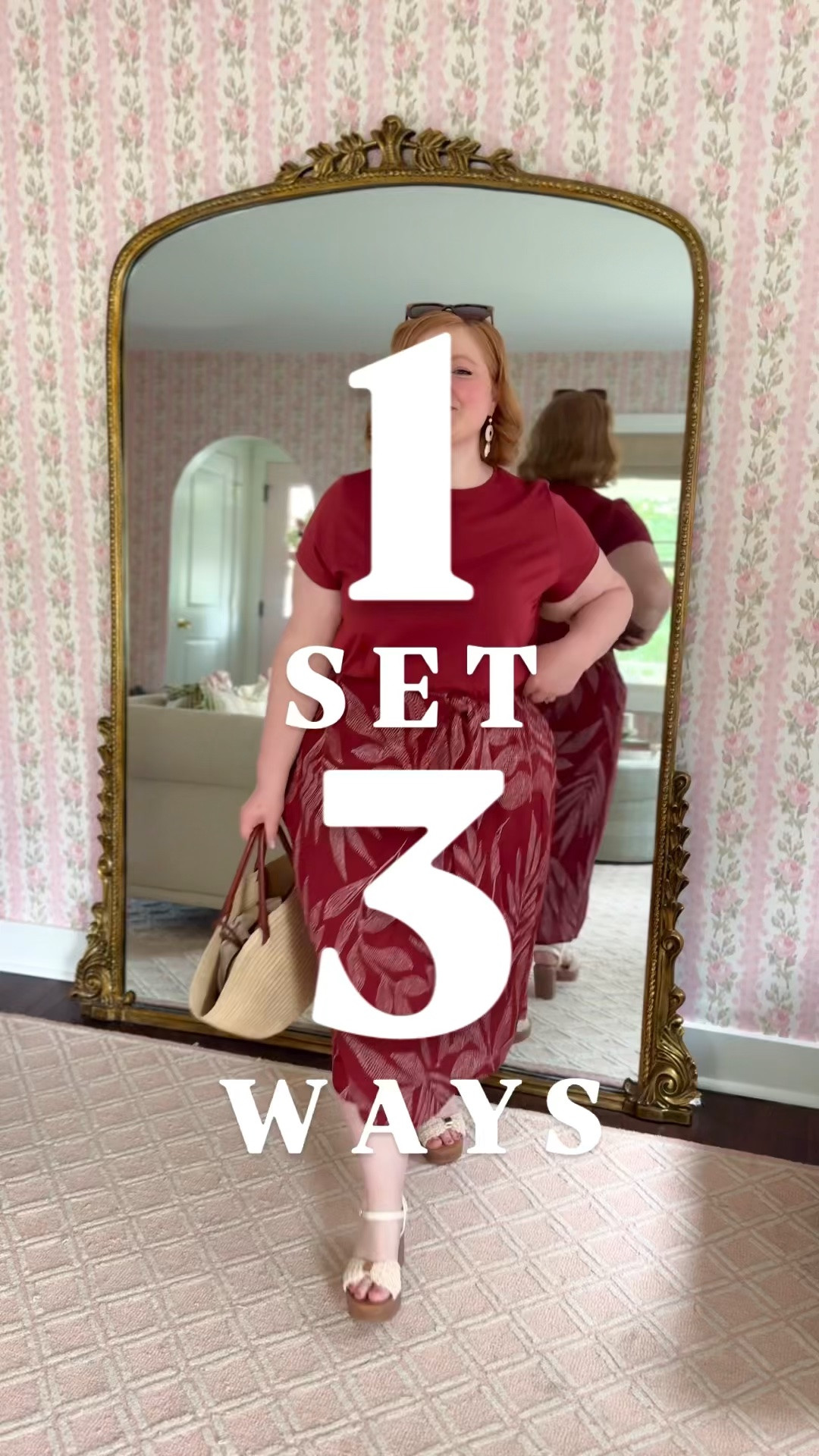1 Set, 3 Ways 🤎🤎🤎 Of course I love a matching set because it’s an outfit all on its own. But it’s SO FUN to mix + match the top and bottom with other pieces from my closet. This top just has to be worn untucked on occasion so you can see the pretty crochet trim along the bottom! And this skirt?! Pair it with a white ribbed tank, a classic tee, or a bodysuit. While it’s not a true wrap skirt, it’s a pull-on style with an extra panel across the front that you can gather and knot for the look of a wrap with the coverage of a pull-on style. I’m wearing both pieces in the 16/18W. The tee has light stretch, and the skirt has an elasticized waist. You can take 35% OFF this set and your entire @ullapopkenusa order with my code WWWULLA!

#LTKootd #LTKMidsize #LTKPlusSize