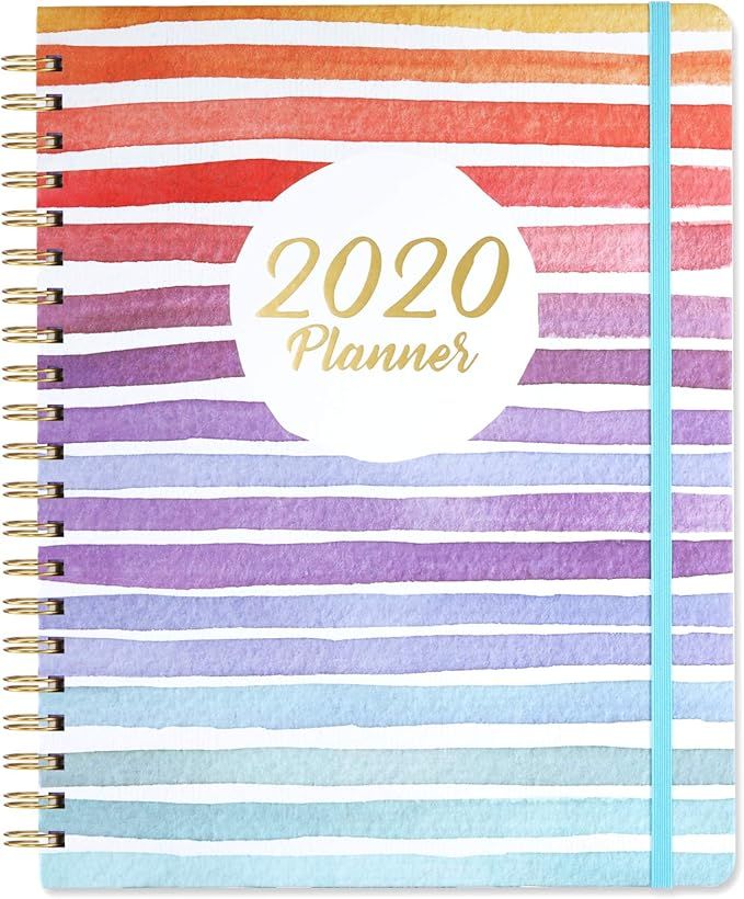 2020 Planner - Weekly & Monthly Planner with Tabs, 9.2" x 11.2", Hardcover with Back Pocket + Thi... | Amazon (US)