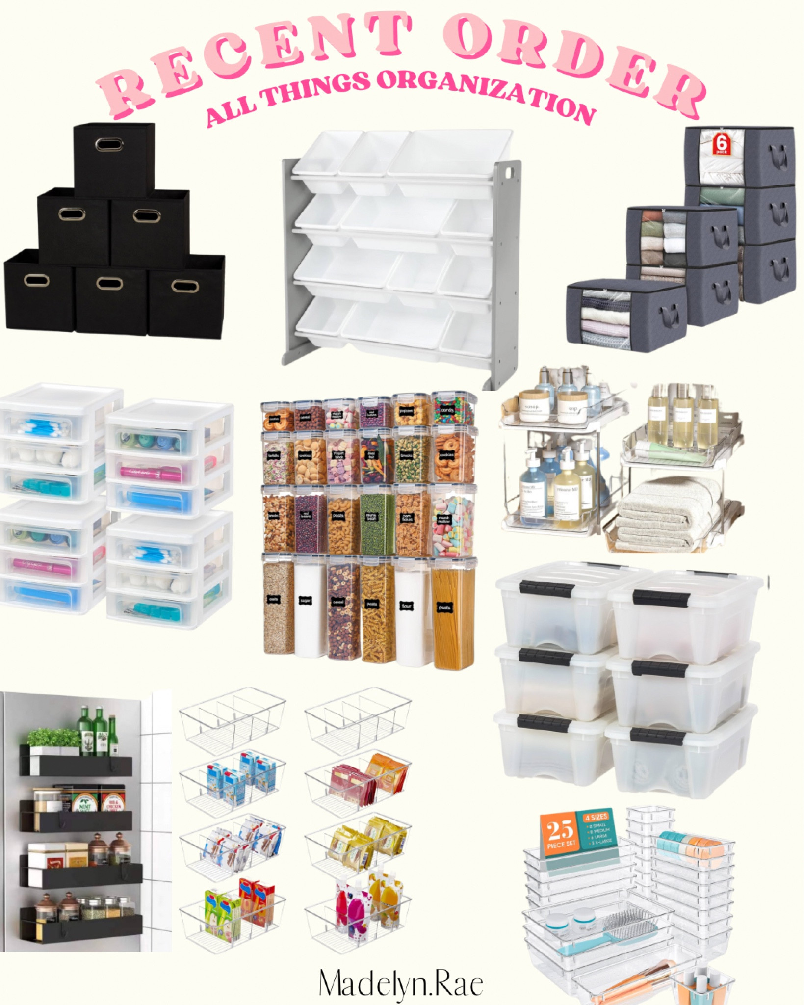 my recent Amazon order! ALLLL things organization! So excited to get everything together in my house!! 

#LTKU #LTKFindsUnder50 #LTKHome