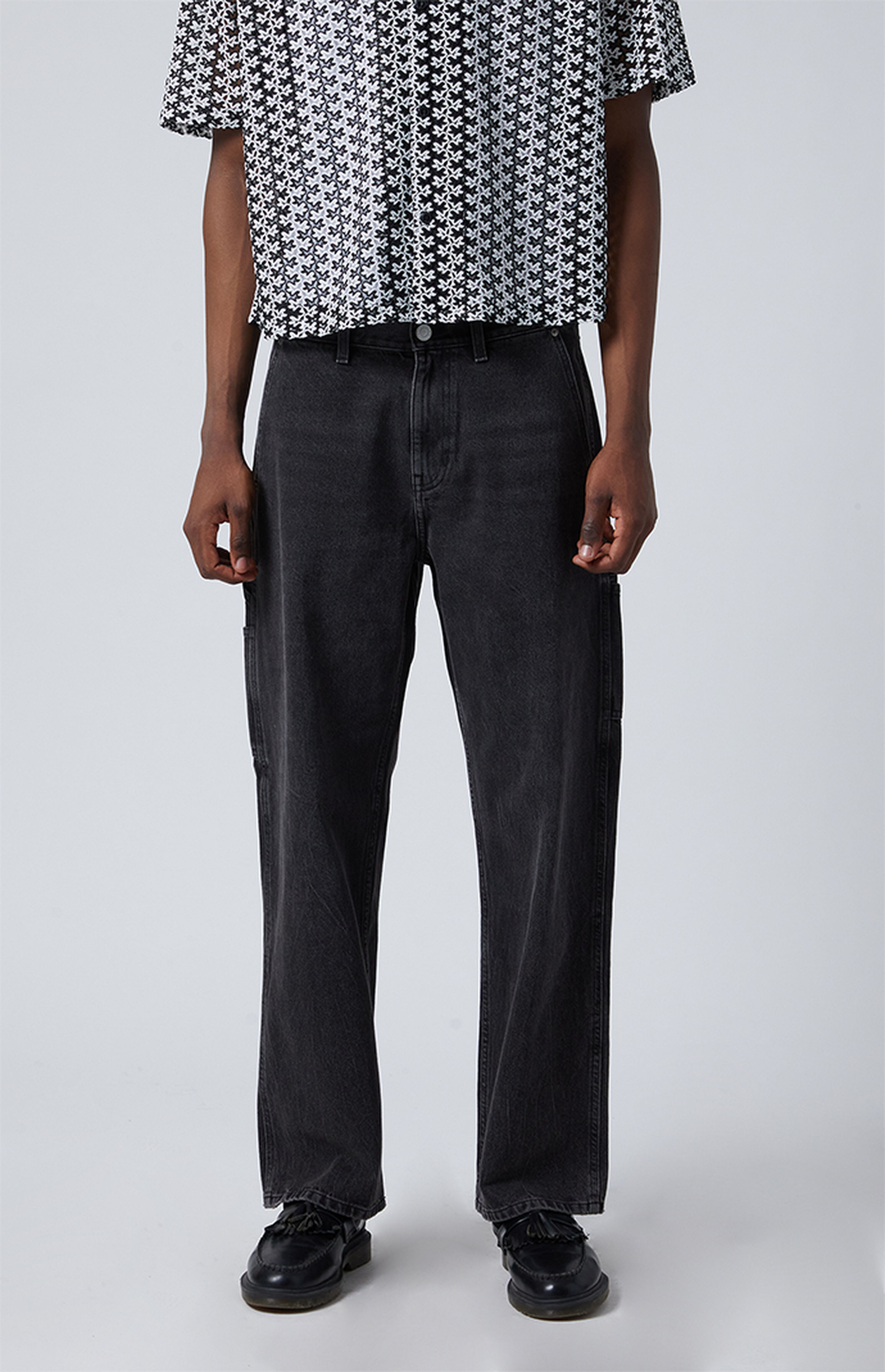 PacSun Eco Black Baggy Carpenter Jeans | PacSun