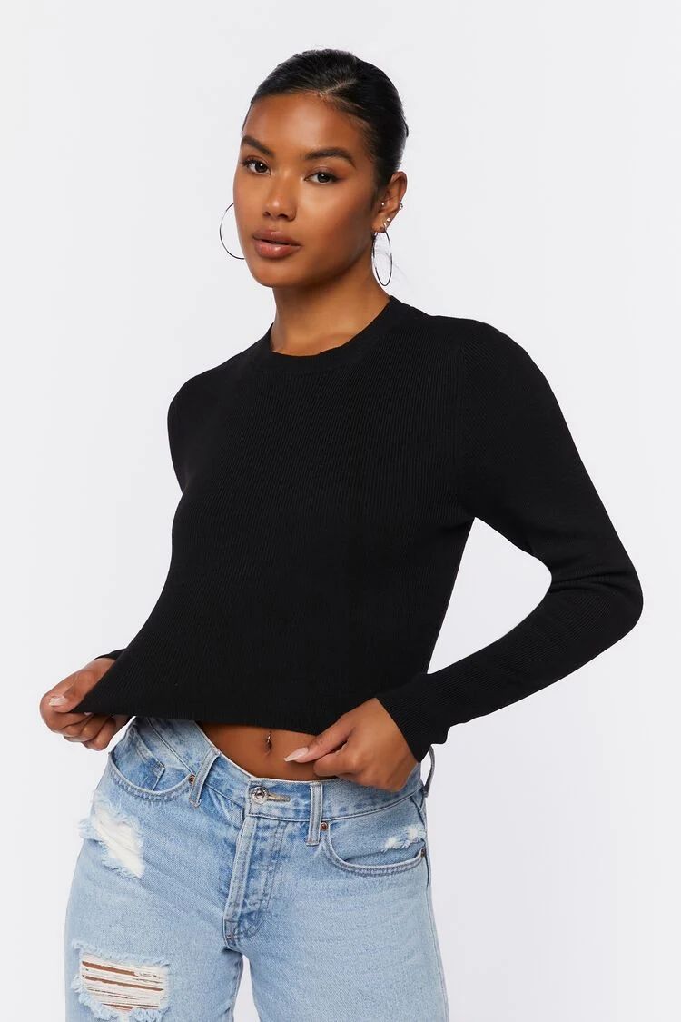 Ribbed Knit Sweater Top | Forever 21 (US)