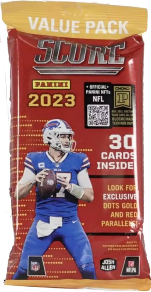 2023 Score Football Trading Card Cello Fat Pack (30 Cards) | Amazon (US)