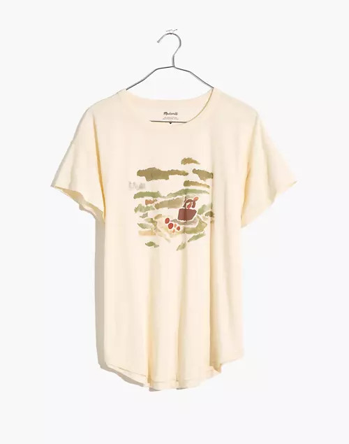 Perfect Picnic Graphic Whisper Cotton Rib-Crewneck Tee | Madewell