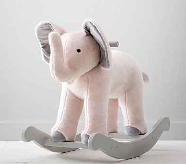 Monique Lhuillier Elephant Plush Nursery Rocker | Pottery Barn Kids