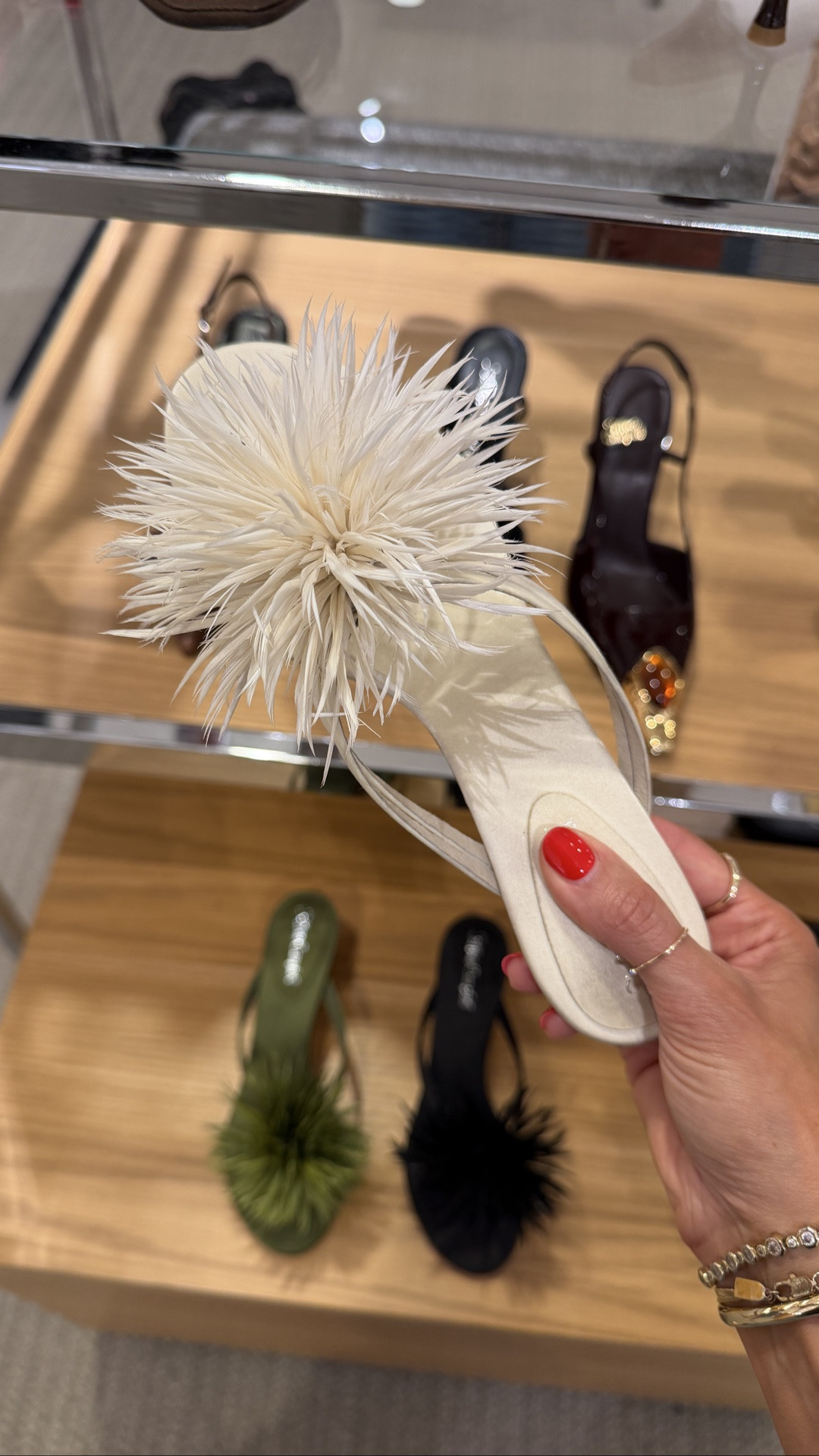 Off the Nsale topic for a bit! I found these sandals in the store and instantly fell in love, they are so delicate and I cannot wait to wear them to dinner!