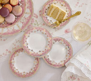 LoveShackFancy Holiday Appetizer Plates - Set of 4 | Pottery Barn (US)